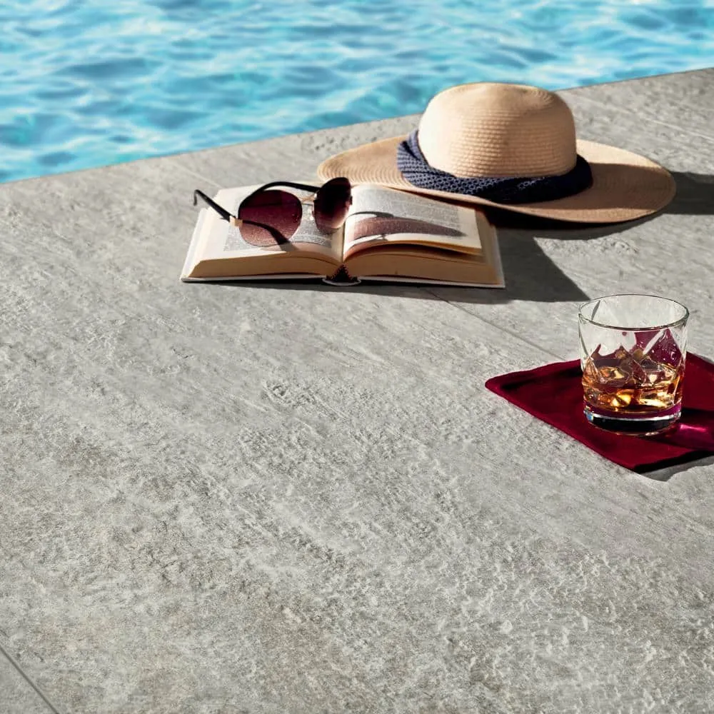 Ivy Hill Tile LithoTech 23.62 in. x 47.24 in. x 0.78 in. Chalk White Matte Porcelain Floor Paver Tile (7.74 sq. ft./Each), photo 2 of 8