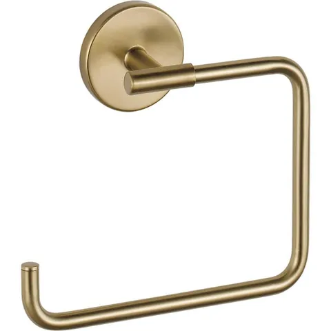 Trinsic Champagne Bronze Wall-Mount Open Towel Ring, 5.68 × 6.40 in