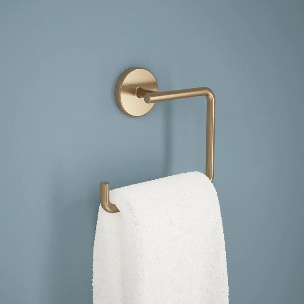 Delta Trinsic Champagne Bronze Wall-Mount Open Towel Ring, 5.68 x 6.40 in., photo 2 of 8