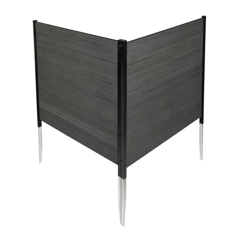 Lincoln Charcoal Vinyl Privacy Screens