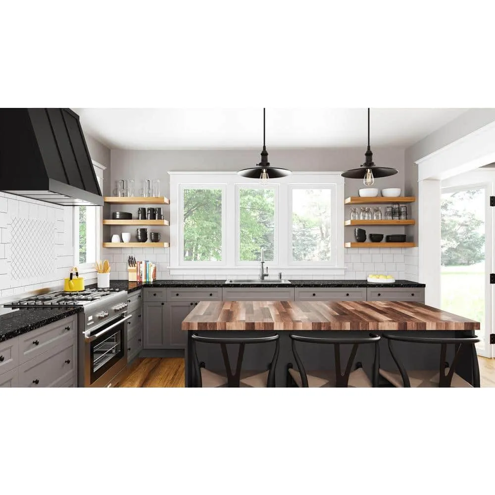 PELHAM & WHITE Keyport Shaker 27 in. W x 24 in. D x 34.5 in. H in Charcoal Plywood Tool-Free Ready To Assemble Base Kitchen Cabinet, photo 12 of 12