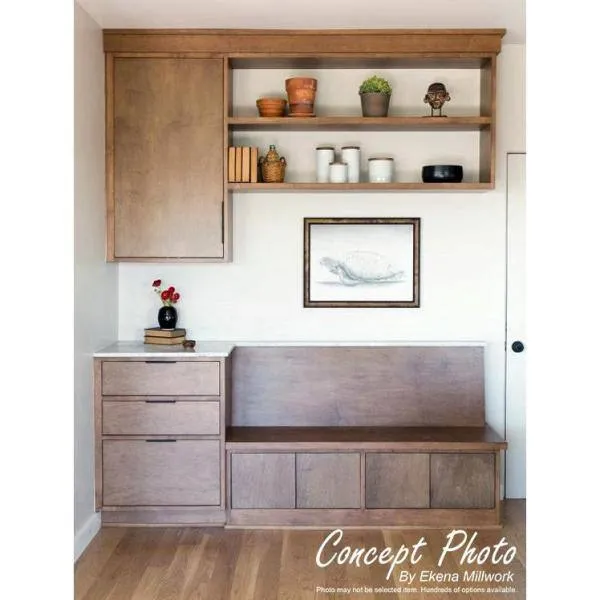 Ekena Millwork 4-7/8 in. x 94-1/2 in. x 4-3/4 in. Unfinished Wood Cherry Medway Carved Crown Moulding, photo 9 of 9