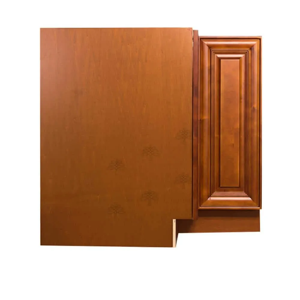 LIFEART CABINETRY Cambridge Assembled 33 in. x 34.5 in. x 24 in. Base Lazy Susan Cabinet in Chestnut, photo 4 of 9