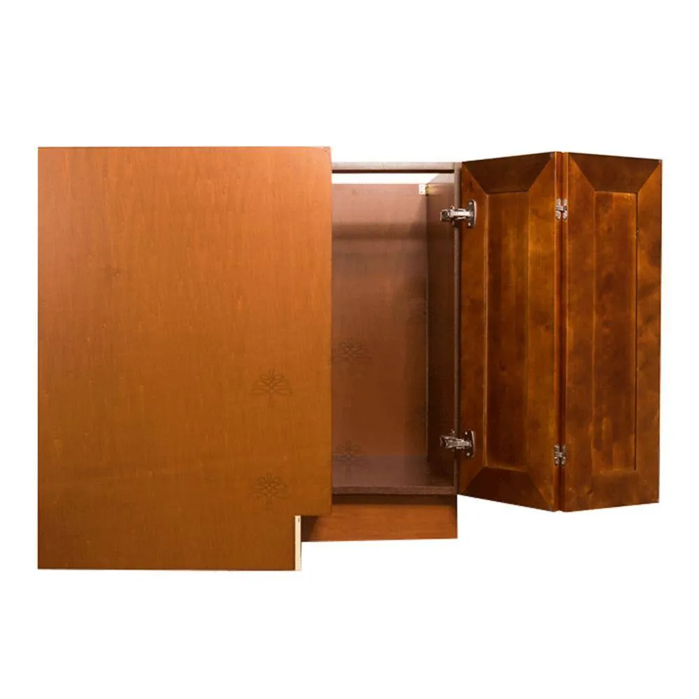 LIFEART CABINETRY Cambridge Assembled 33 in. x 34.5 in. x 24 in. Base Lazy Susan Cabinet in Chestnut, photo 3 of 9