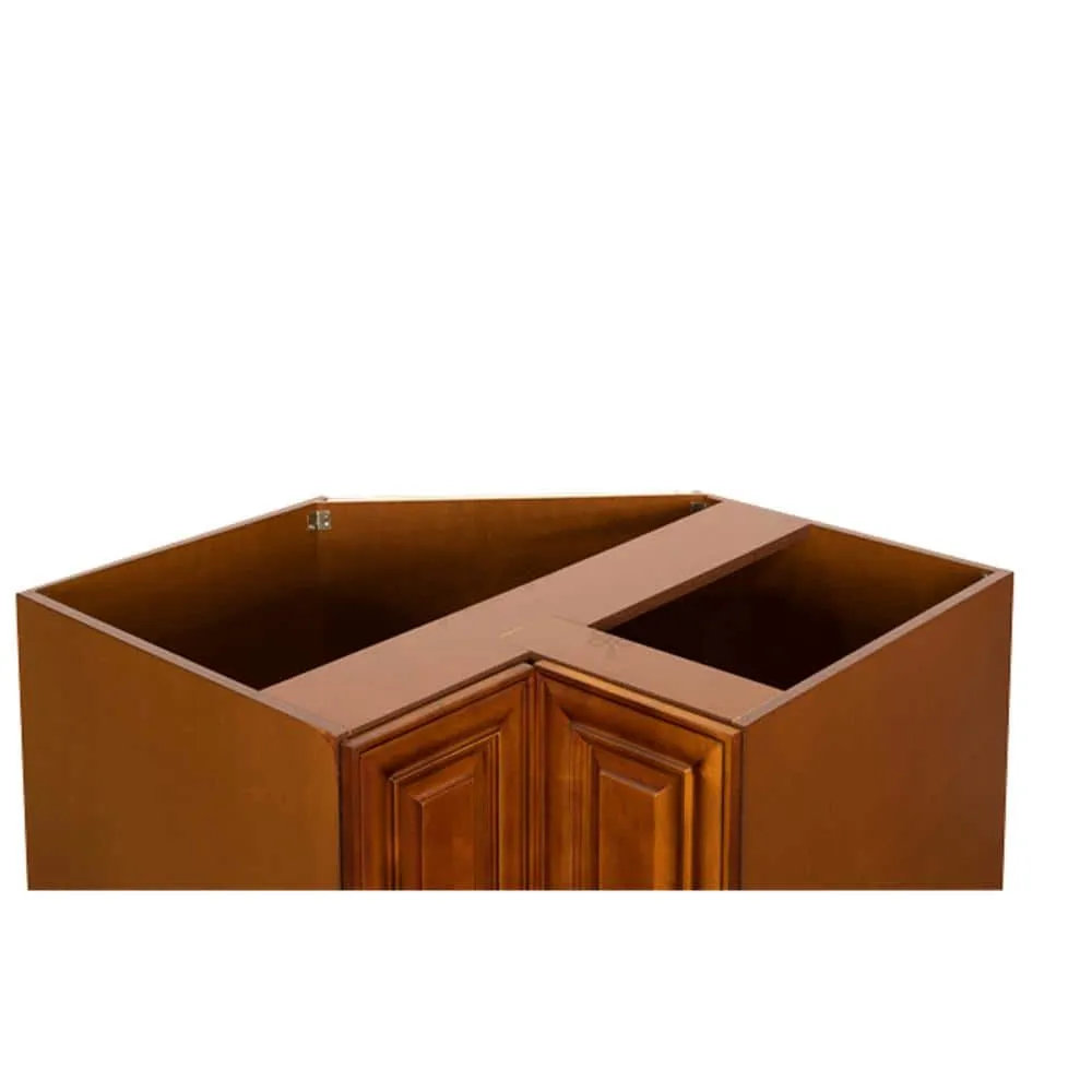 LIFEART CABINETRY Cambridge Assembled 36 in. x 34.5 in. x 24 in. Base Lazy Susan Cabinet in Chestnut, photo 5 of 9