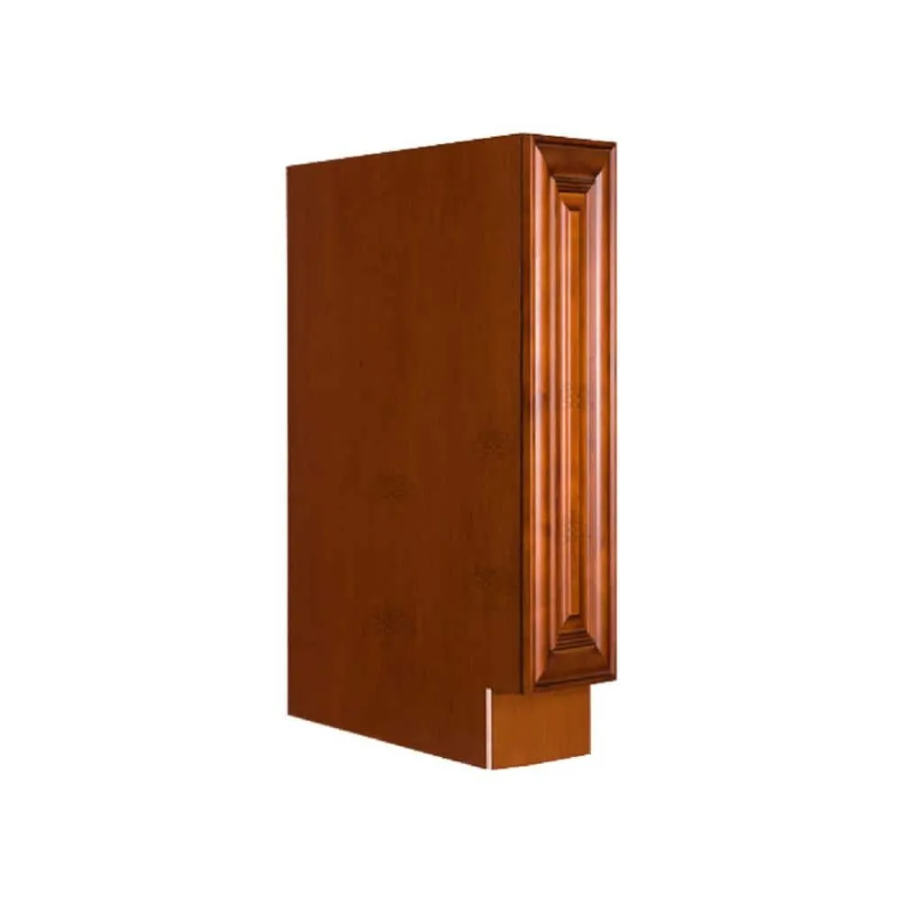 LIFEART CABINETRY Cambridge Assembled 6x34.5x24 in. Base Spice Drawer Cabinet in Chestnut, photo 2 of 5