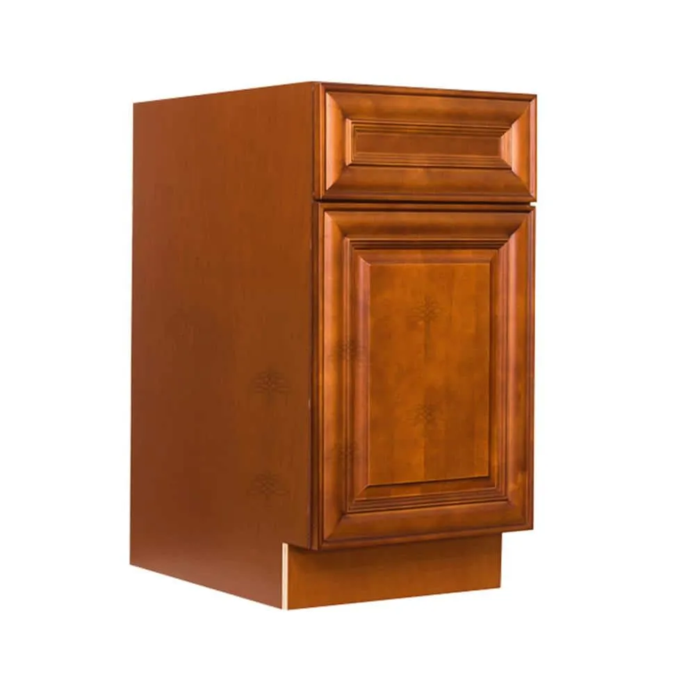 LIFEART CABINETRY Cambridge Assembled 18x34.5x24 in. Base Wasket Cabinet in Chestnut, photo 5 of 9