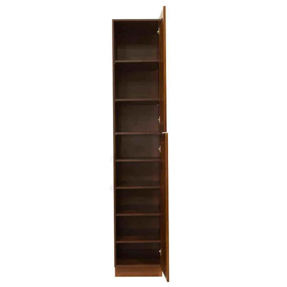 LIFEART CABINETRY Cambridge Assembled 18 in. x 96 in. x 24 in. Tall Pantry with 2 Doors in Chestnut, photo 2 of 6