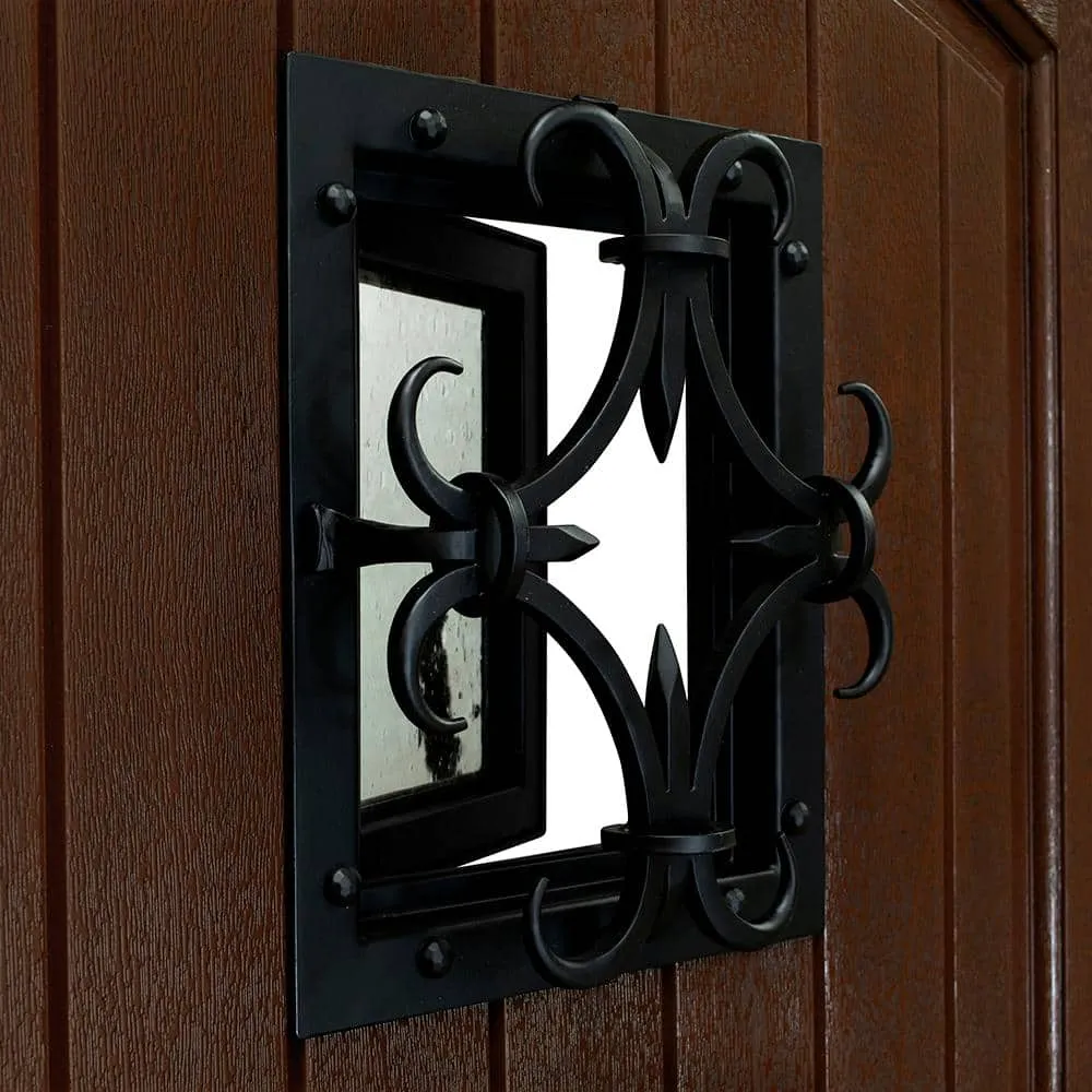 Steves & Sons 36 in. x 80 in. Oxford Speak Easy Left-Hand Inswing Chestnut Mahogany Fiberglass Prehung Front Door, 4-9/16 in. Frame, photo 3 of 3