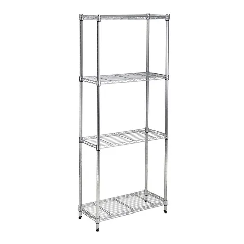 Honey Can Do Steel 24 × 56 × 10 in 4-Tier Space Saving Garage Storage Shelving Unit
