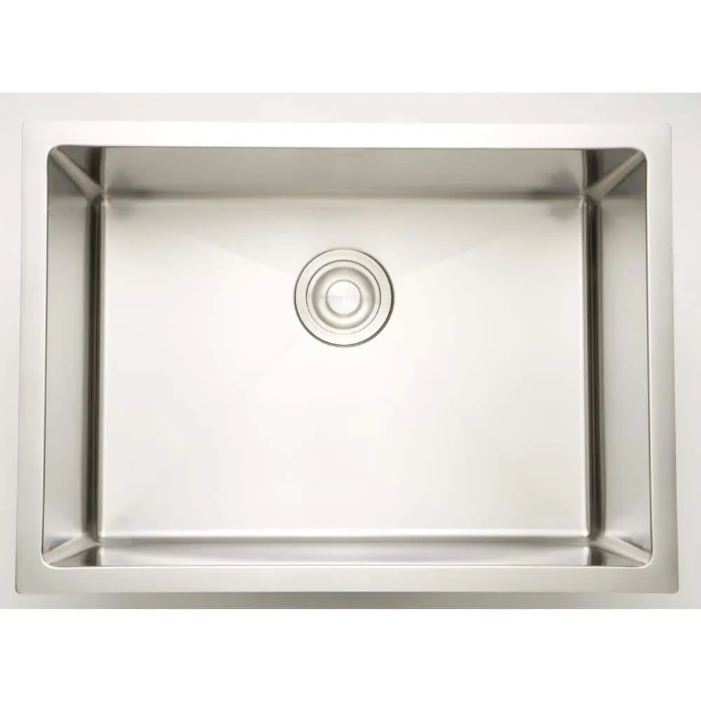 27 in. W x 20 in. D Undermount Laundry/Utility Sink with 1 Bowl And 16 Gauge 16GS-37003, photo 2 of 3