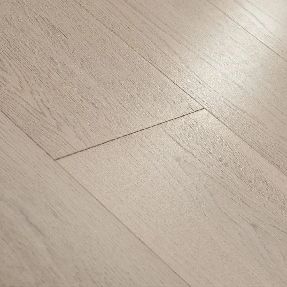 Pergo Defense+ Claremore Bay Oak 3/8 in. T x 7.5 in. W Click Lock Wire Brushed Engineered Hardwood Flooring (24.5 sq.ft./case), photo 11 of 15