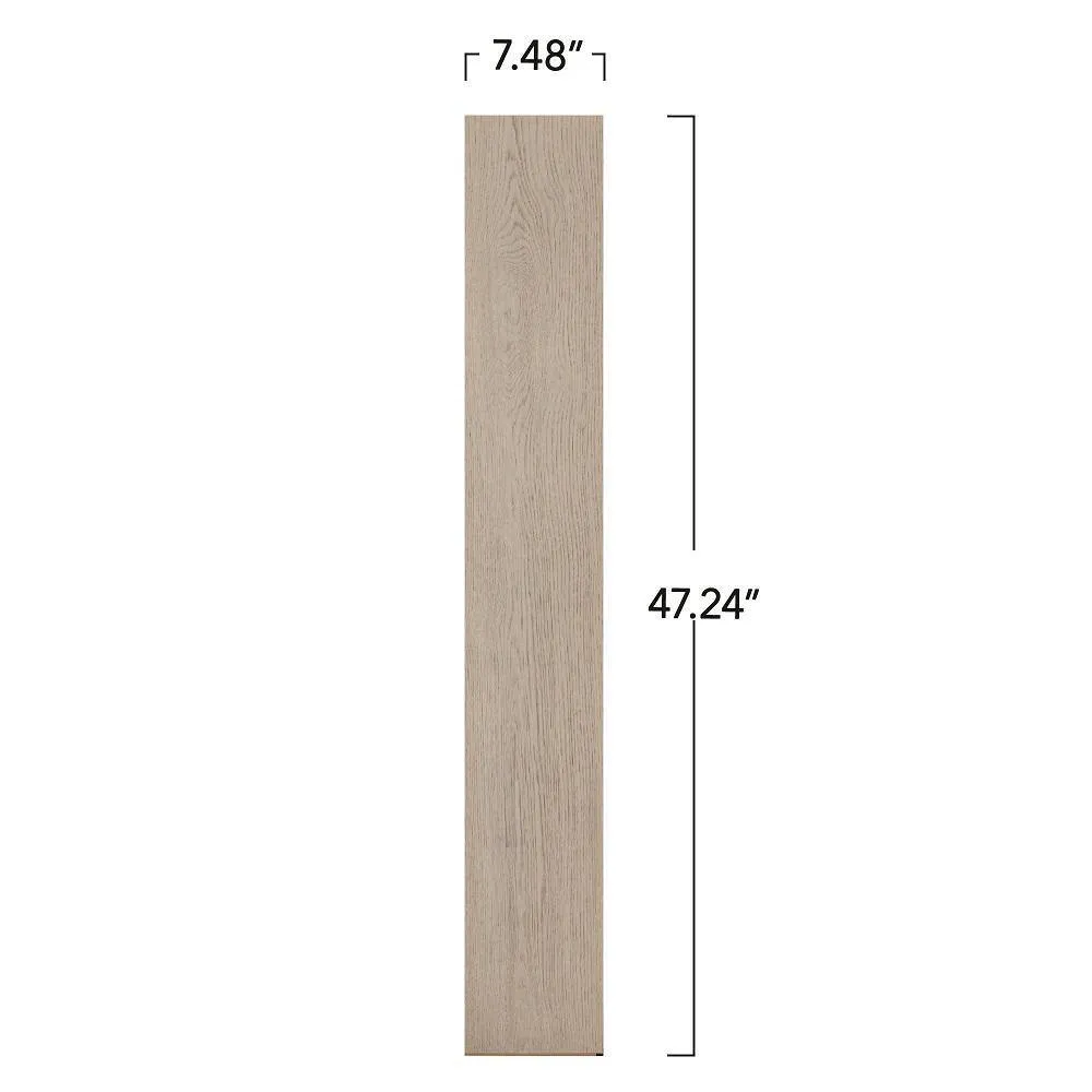 Pergo Defense+ Claremore Bay Oak 3/8 in. T x 7.5 in. W Click Lock Wire Brushed Engineered Hardwood Flooring (24.5 sq.ft./case), photo 9 of 15