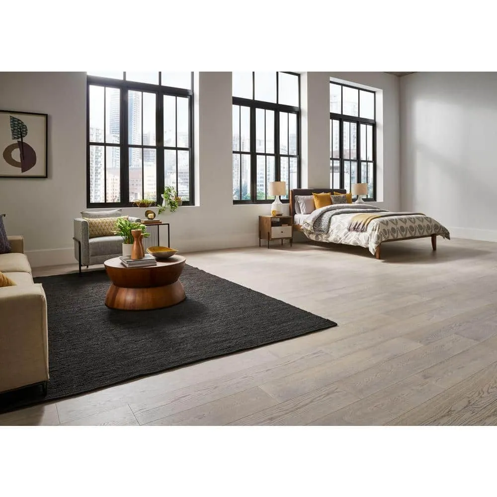 Pergo Defense+ Claremore Bay Oak 3/8 in. T x 7.5 in. W Click Lock Wire Brushed Engineered Hardwood Flooring (24.5 sq.ft./case), photo 4 of 15