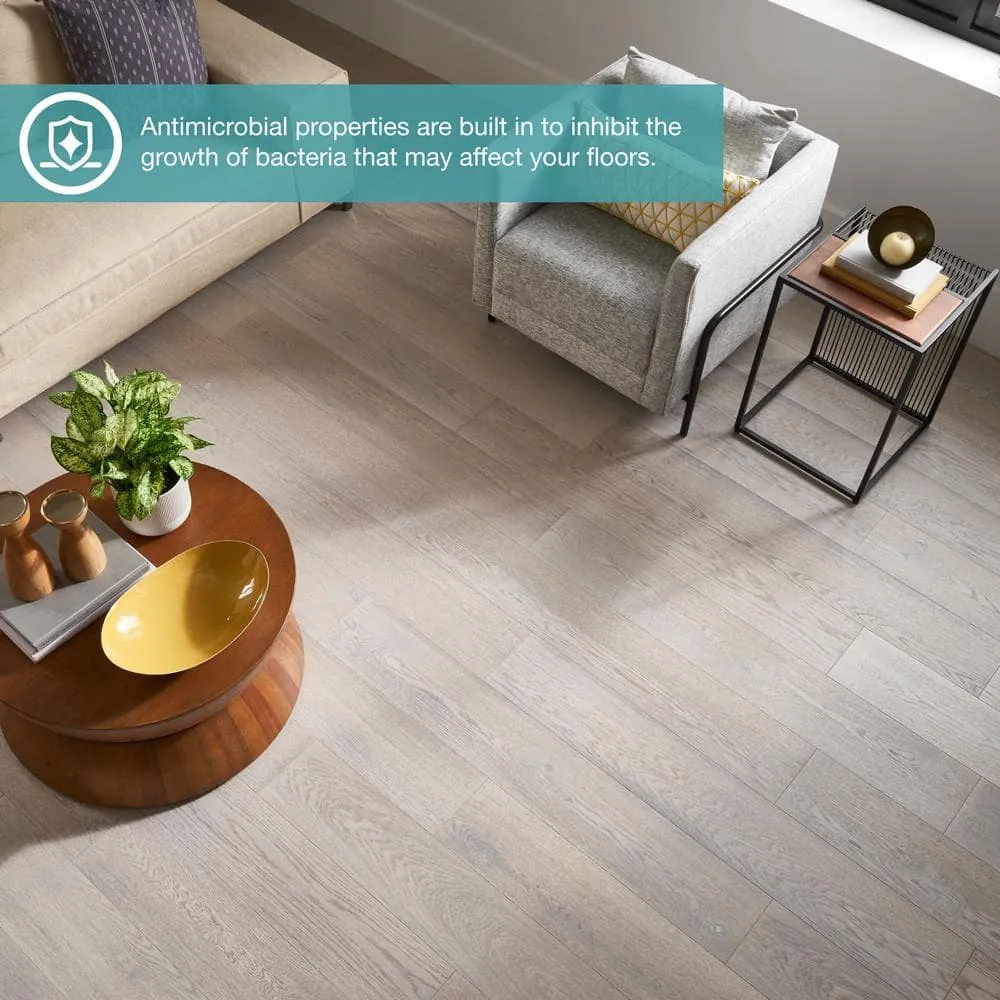 Pergo Defense+ Claremore Bay Oak 3/8 in. T x 7.5 in. W Click Lock Engineered Hardwood Flooring (1104.3 sq.ft./pallet), photo 5 of 15