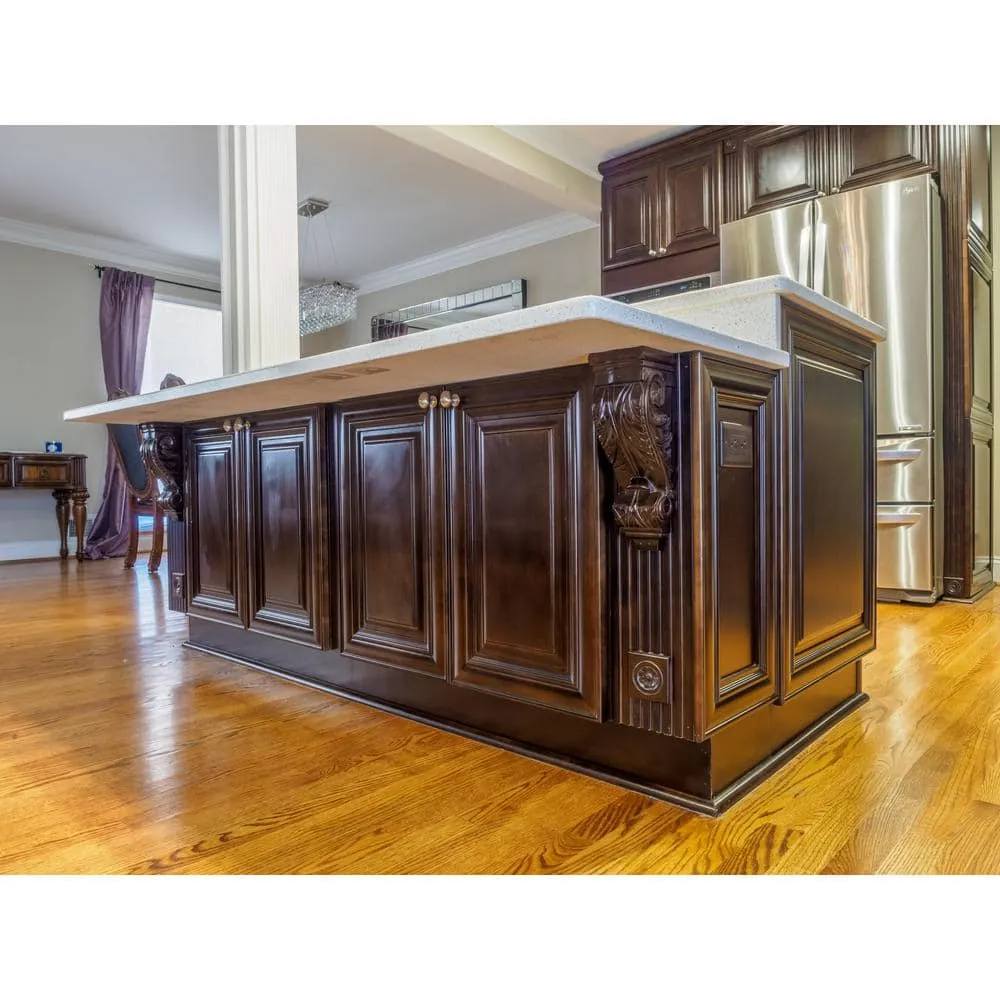 LIFEART CABINETRY Edinburgh Assembled 12 in. x 42 in. x 12 in. Wall Cabinet with 1 Door 3 Shelves in Espresso, photo 6 of 8