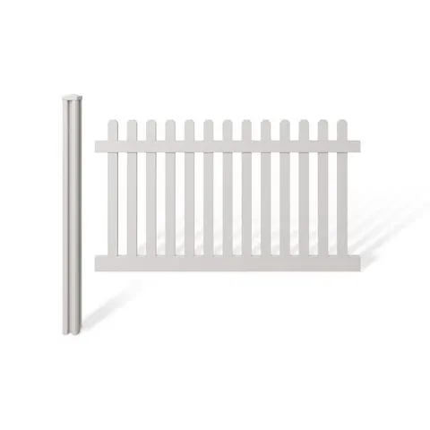 Premium Vinyl Classic Picket Fence