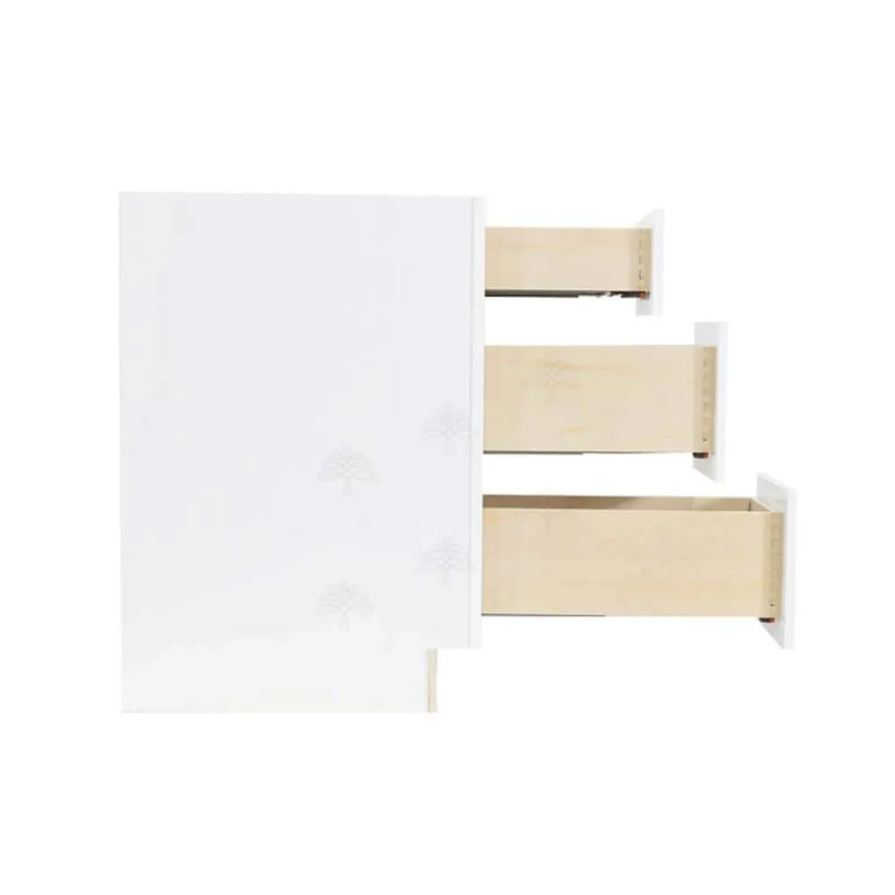 LIFEART CABINETRY LaPort Assembled 21x34.5x24 in. Base Cabinet with 3 Drawers in Classic White, photo 4 of 7