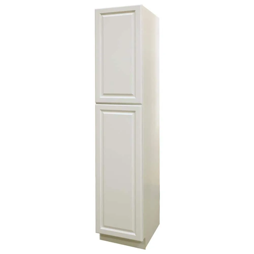 LIFEART CABINETRY LaPort Assembled 18x90x24 in. 2 Doors Tall Pantry with 6 Shelves in Classic White, photo 3 of 7