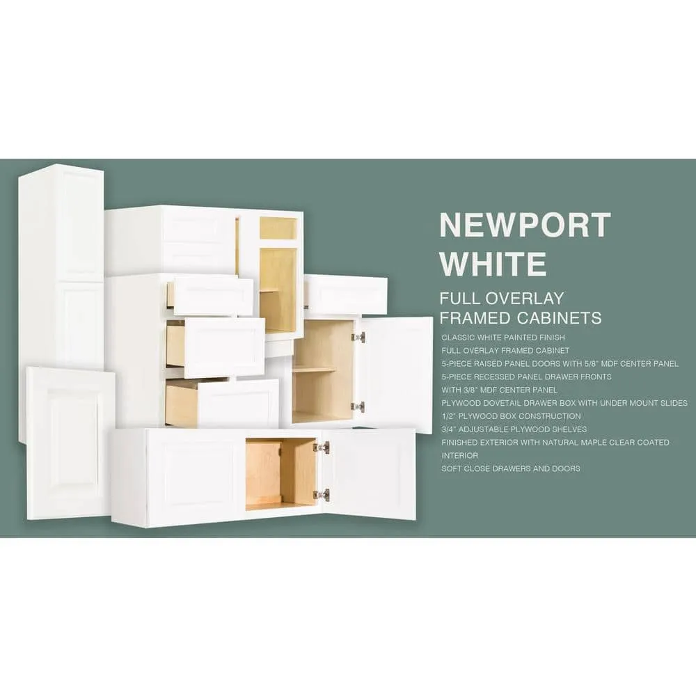 LIFEART CABINETRY LaPort Assembled 30x90x24 in. 4 Door Tall Pantry with 6 Shelves in Classic White, photo 6 of 6