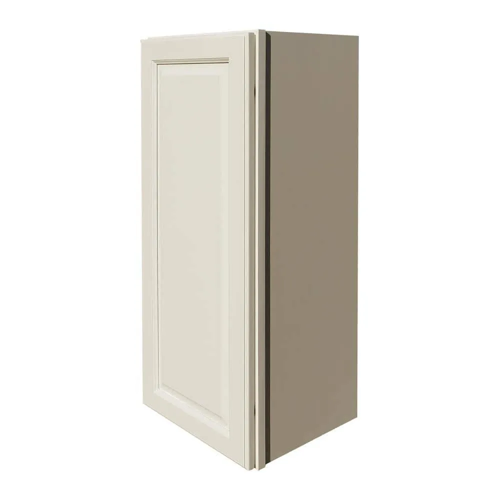 LIFEART CABINETRY LaPort Assembled 21x36x12 in. Wall Cabinet with 1 Door 2 Shelves in Classic White, photo 3 of 7