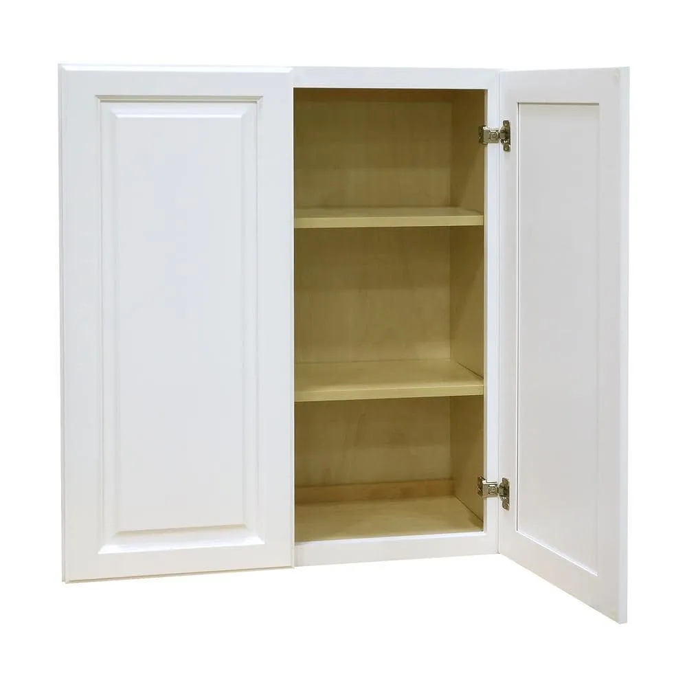 LIFEART CABINETRY LaPort Assembled 33x36x12 in. Wall Cabinet with 2 Doors 2 Shelves in Classic White, photo 4 of 7