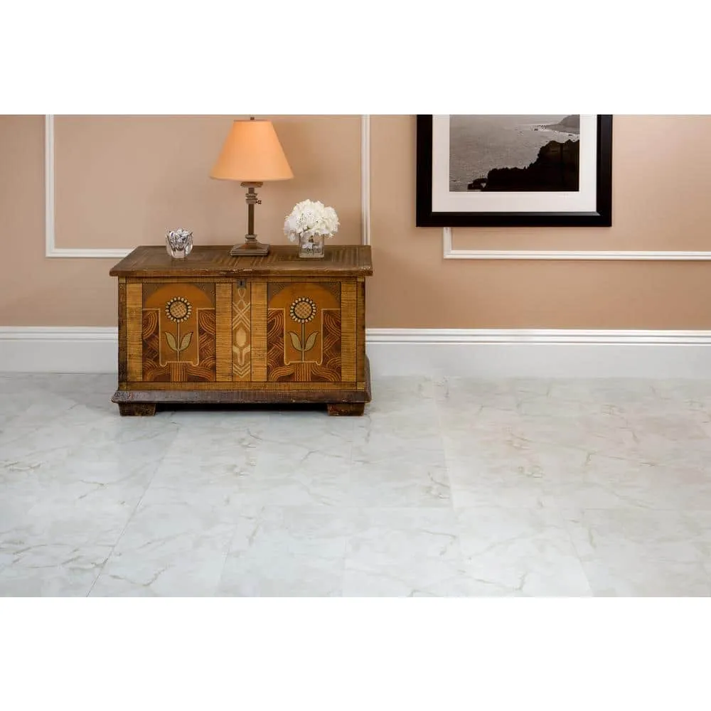 ACHIM Nexus Classic White 12 in. x 12 in. Peel and Stick Stone Vinyl Tile (20 sq. ft. / case), photo 2 of 3