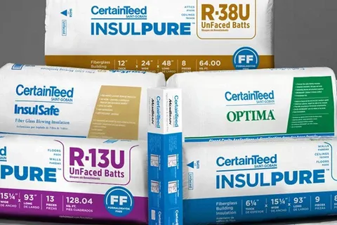 InsulPure R-19 Kraft-Faced Fiberglass Batt Insulation, 16 × 96 in