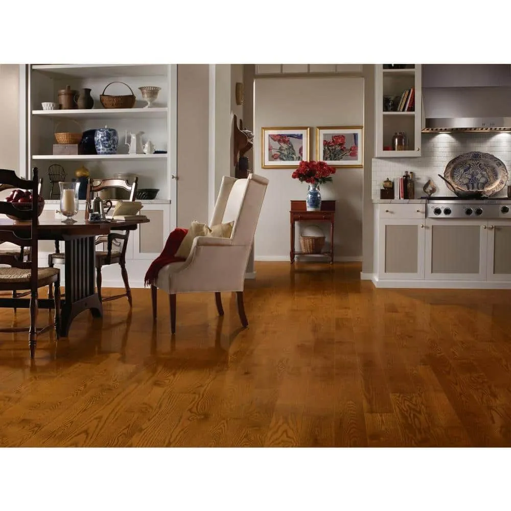 Bruce American Originals Copper Dark Oak 3/8 in. T x 5 in. W T+G Smooth Engineered Hardwood Flooring (22 sq.ft./ctn), photo 2 of 2