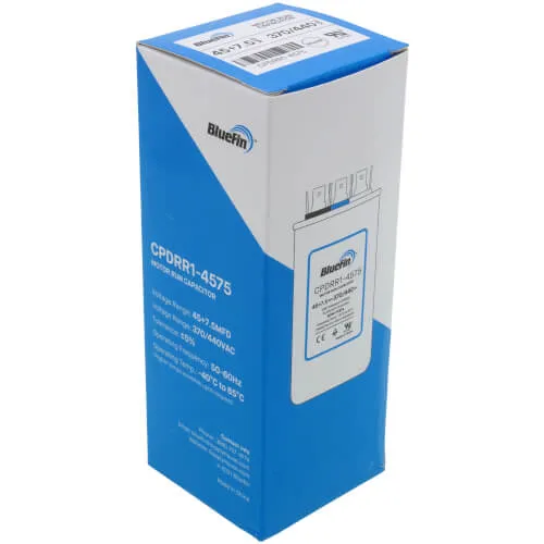 Bluefin CPDRR1-4575 45/7.5 MFD Round Dual Motor Run Capacitor (440/370V), photo 5 of 5