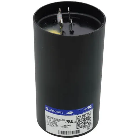 CPT02327 Round Start Capacitor with Resistor - 140-160 MFD, 330V