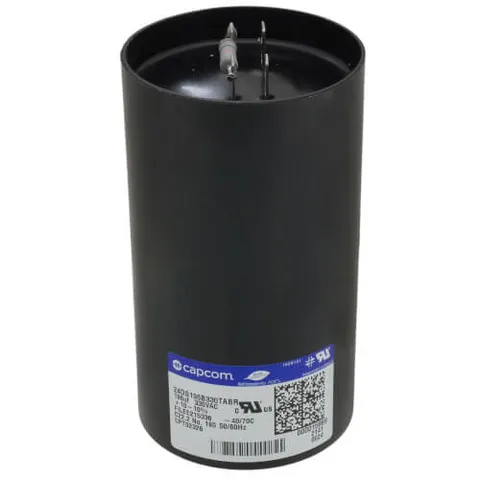 CPT02328 Round Capacitor with Resistor - 196 MFD, 330V