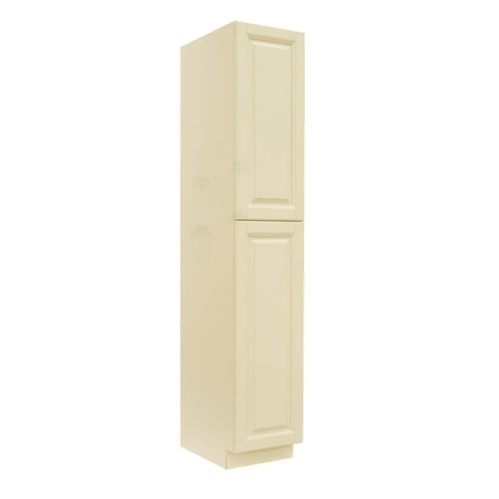 LIFEART CABINETRY Oxford Creamy White Plywood Raised Panel Stock Assembled Tall Pantry Kitchen Cabinet (18 in. W x 96 in. H x 24 in. D), photo 5 of 8