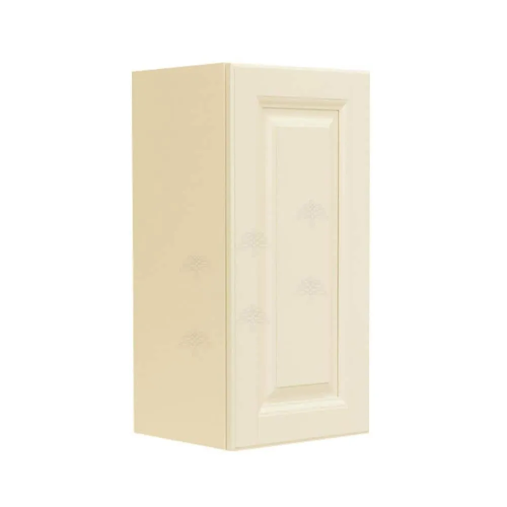 LIFEART CABINETRY Oxford Assembled 9 in. x 30 in. x 12 in. Wall Cabinet with 1 Raised-Panel Door 2 Shelves in Creamy White, photo 3 of 5