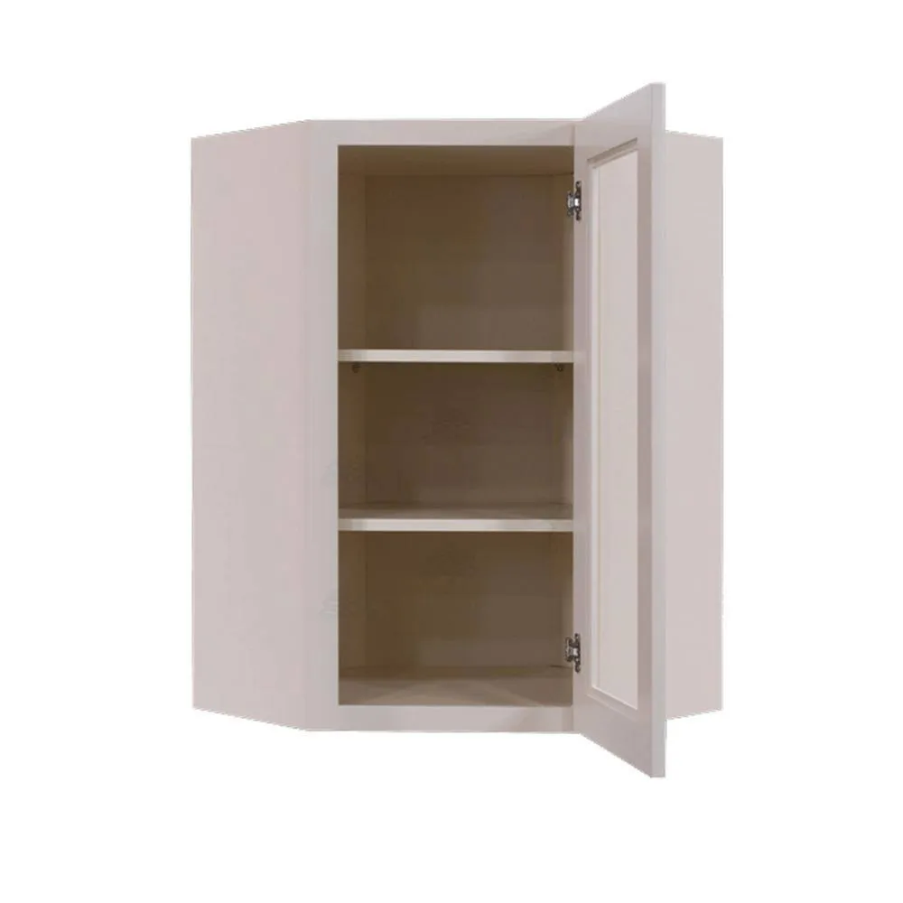 LIFEART CABINETRY Princeton Assembled 24 in. x 36 in. x 12 in. Wall Diagonal Mullion Door Cabinet with 2 Doors in Creamy White, photo 2 of 9