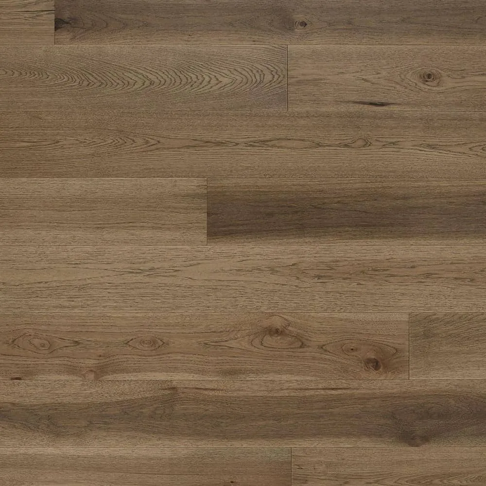 ASPEN FLOORING Crown Hickory 1/2 in. T x 7.5 in. W Tongue and Groove Wire Brushed Engineered Hardwood Flooring (1399.05 sqft/pallet), photo 3 of 14