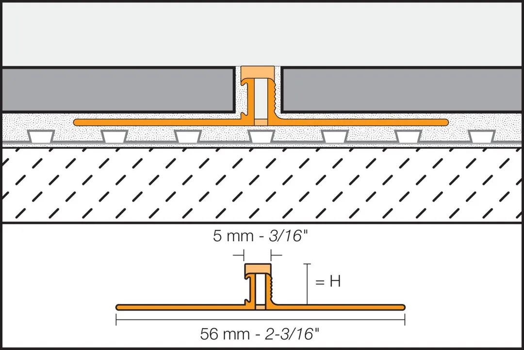 Schluter Systems DILEX-BWS 0.313-in W x 98.5-in L Dark Anthracite PVC Tile Edge Trim, photo 4 of 5