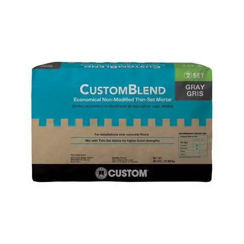 CustomBlend 50 lb. Gray Economical Non-Modified Thinset Mortar