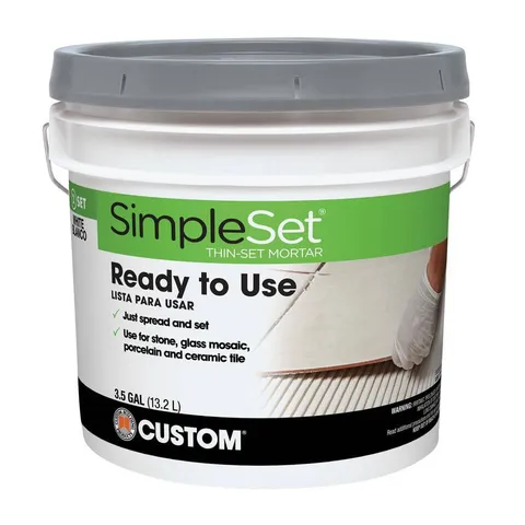 SimpleSet 3 1/2 Gal. White Premixed Thinset Mortar