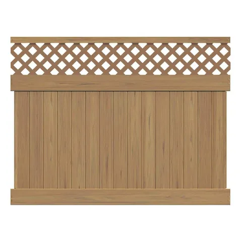 Carlsbad 6x8 Cypress Semi-Privacy Vinyl Fence Panel