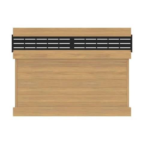 Horizontal Boardwalk Fence Panel 6x8