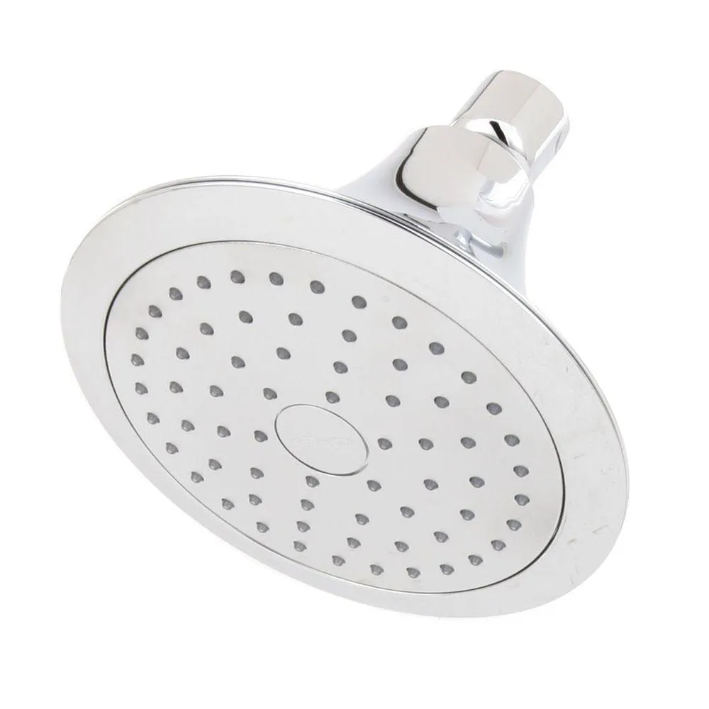 Forte 1-Spray 5.5 in. Single Wall Mount Fixed Rain Shower Head in Vibrant Brushed Nickel, photo 10 of 10