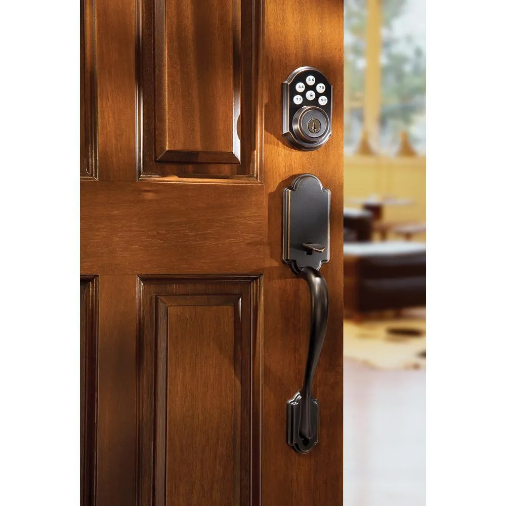 Kwikset Z-Wave SmartCode 910 Venetian Bronze Single Cylinder Electronic Deadbolt Featuring SmartKey Security, photo 8 of 13
