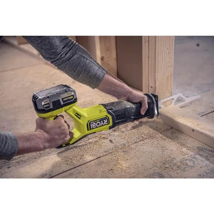 RYOBI 18V ONE+ Lithium-Ion Brushless Cordless Reciprocating Saw Kit with 4.0 Ah LITHIUM+ HP Battery and Charger, photo 7 of 8