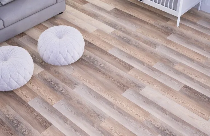 Style Selections Catskill Pine 12-mil x 7-in W x 48-in L Water Resistant Interlocking Luxury Vinyl Plank Flooring, photo 4 of 8
