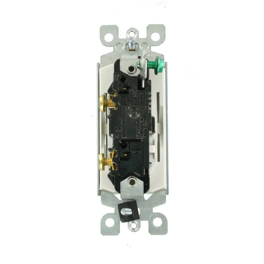 Decora 15 Amp Single Pole Rocker AC Quiet Light Switch, White (10-Pack), photo 3 of 10