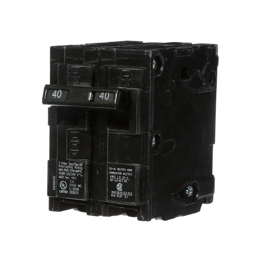 Siemens 30 Amp Double-Pole Type QP Circuit Breaker, photo 14 of 21