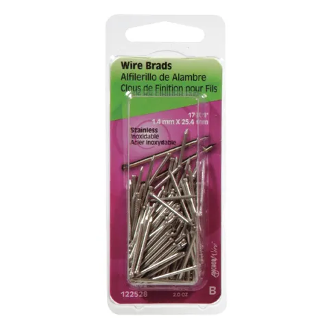 Stainless Steel 17-Gauge 1" Brad Nails (2 oz)
