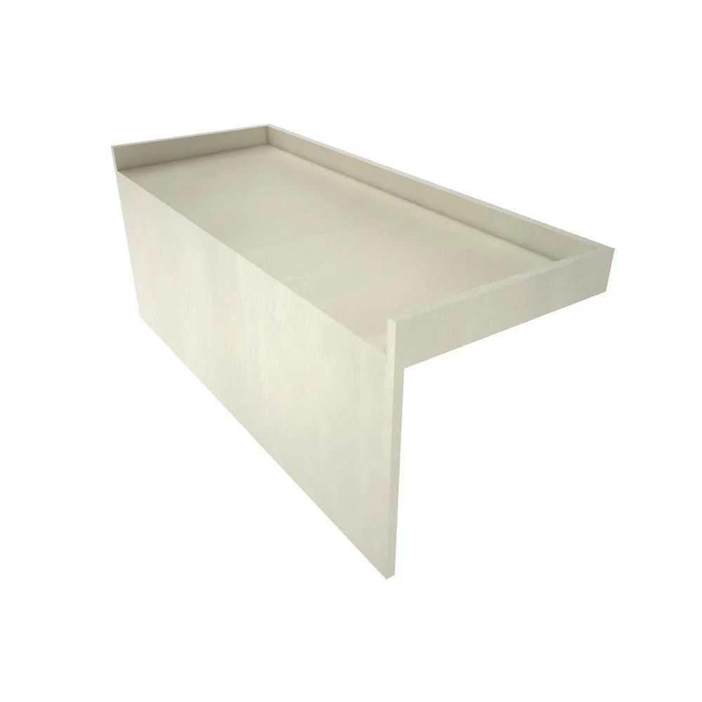 Redi Bench 32 in. W x 12 in. D Shower Seat in Gray Fits All Tile Redi Shower Bases 36 in. W, photo 3 of 3