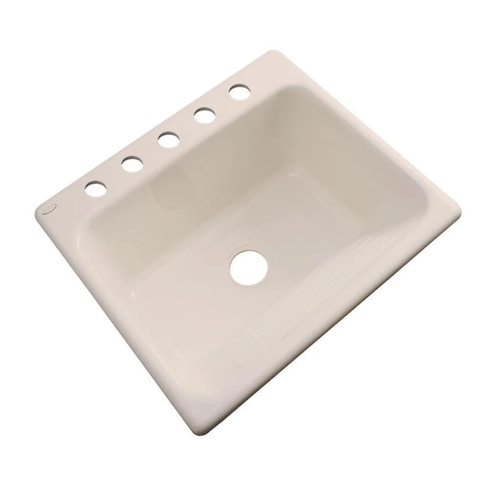 Kensington Drop-In Acrylic 25 in. 5-Hole Single Bowl Utility Sink in White, photo 14 of 16